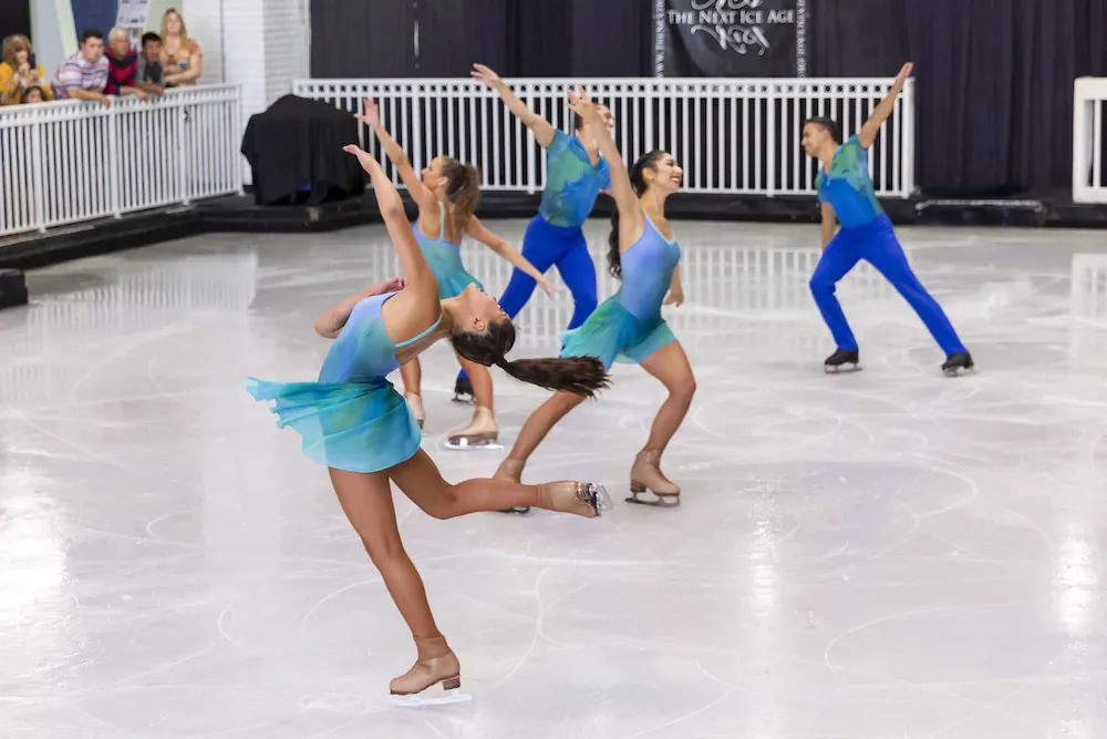 Ice skating