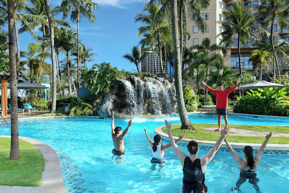 Pool waterfall
