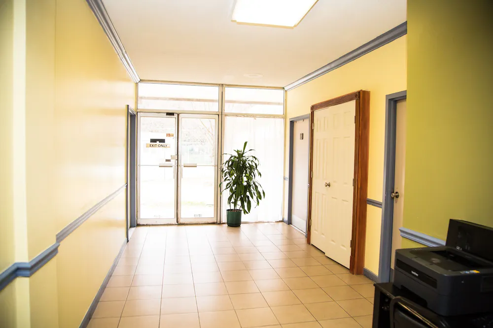 Interior entrance
