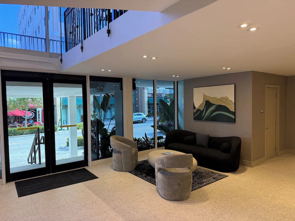 Lobby sitting area