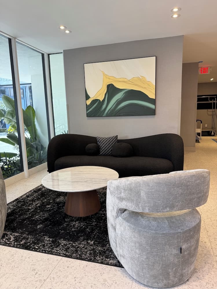 Lobby sitting area