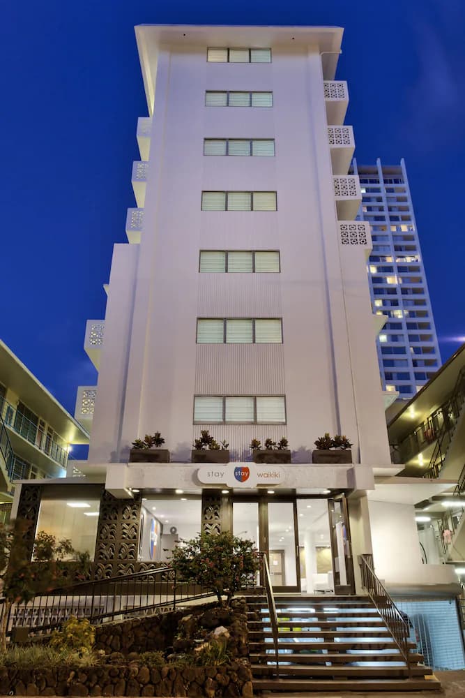 Front of property - evening/night
