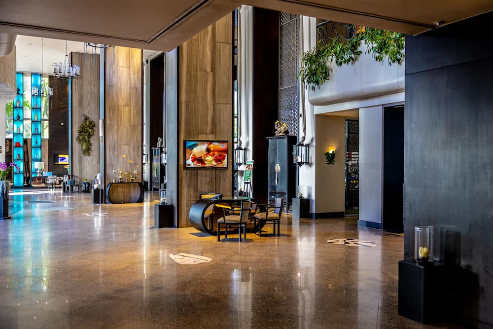 Interior entrance