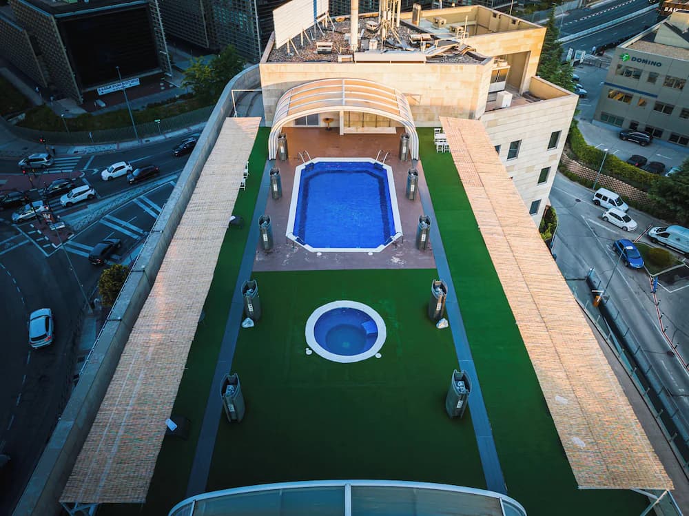 Rooftop pool
