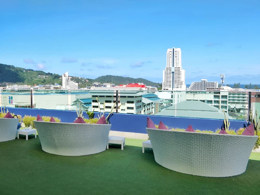 Outdoor banquet area