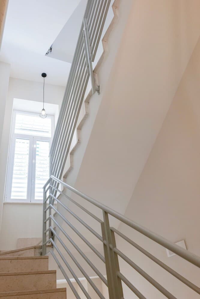 Handrails in stairways