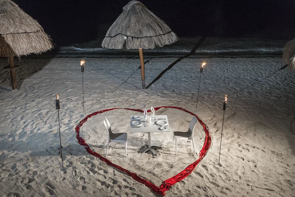 Couples dining