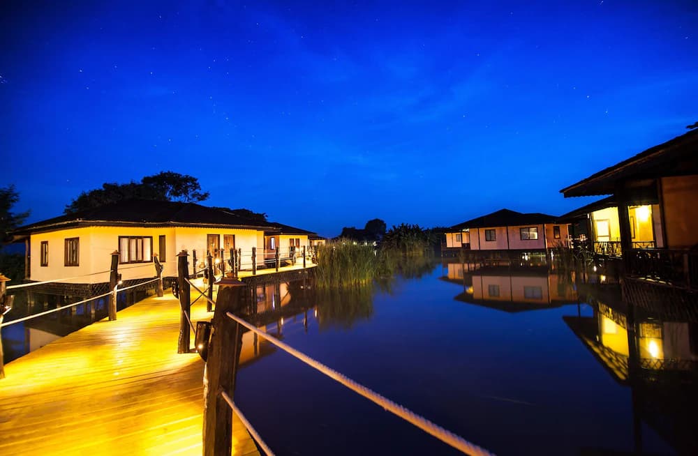 Front of property - evening/night
