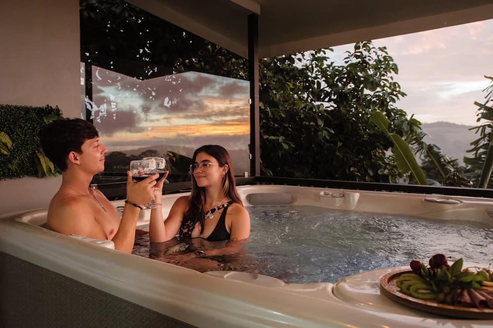Private spa tub