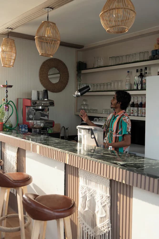 Poolside bar