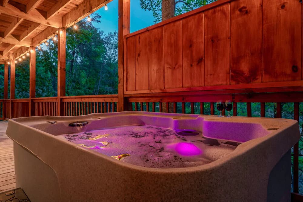 Private spa tub