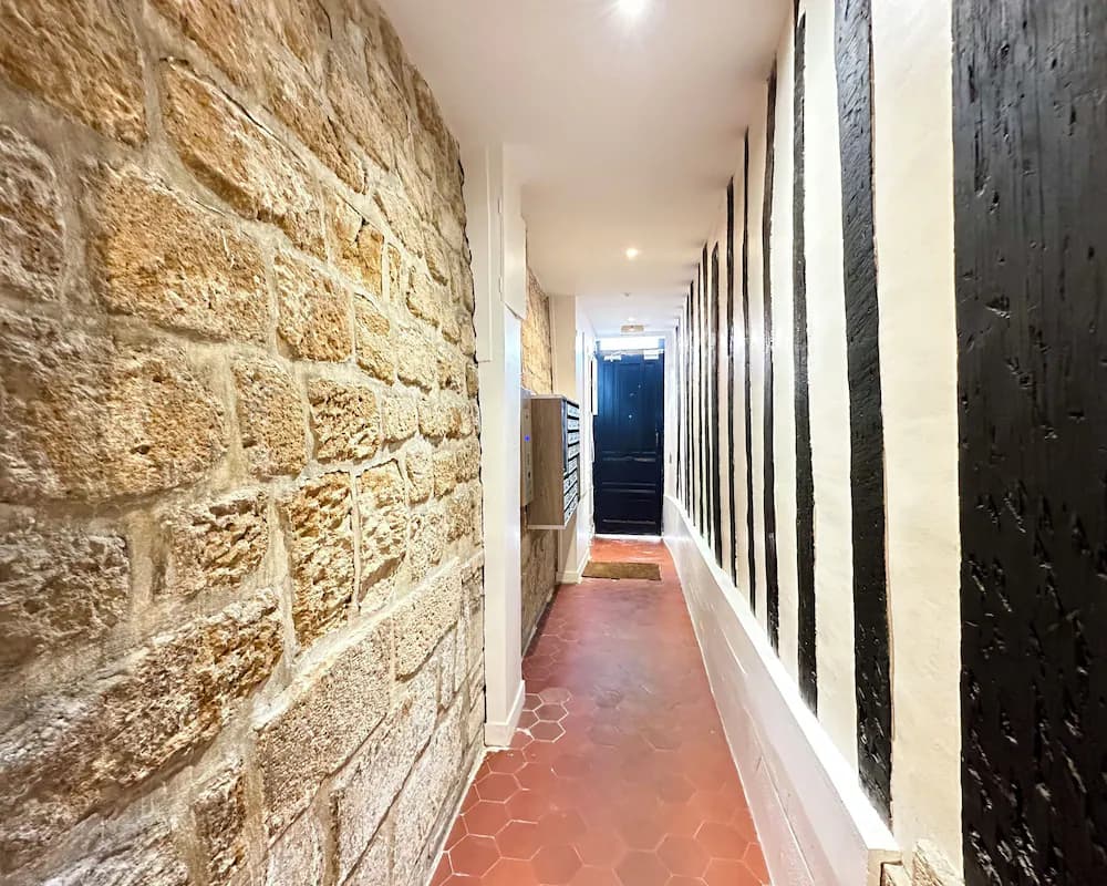 Interior entrance