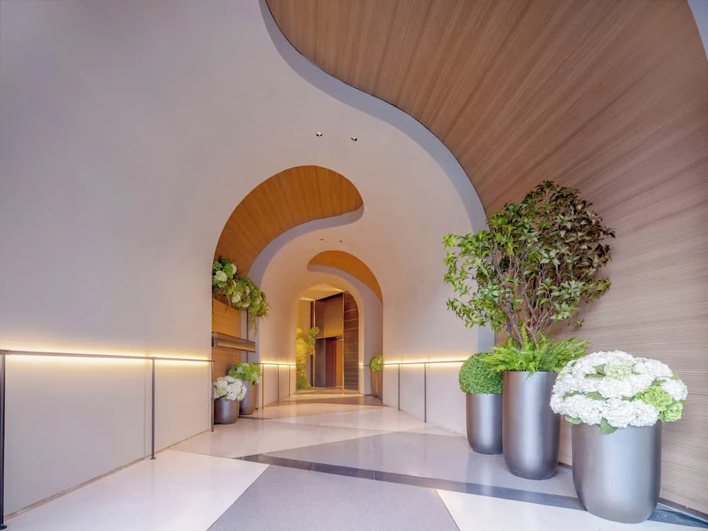 Interior entrance