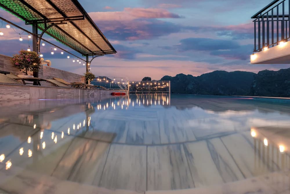 Rooftop pool