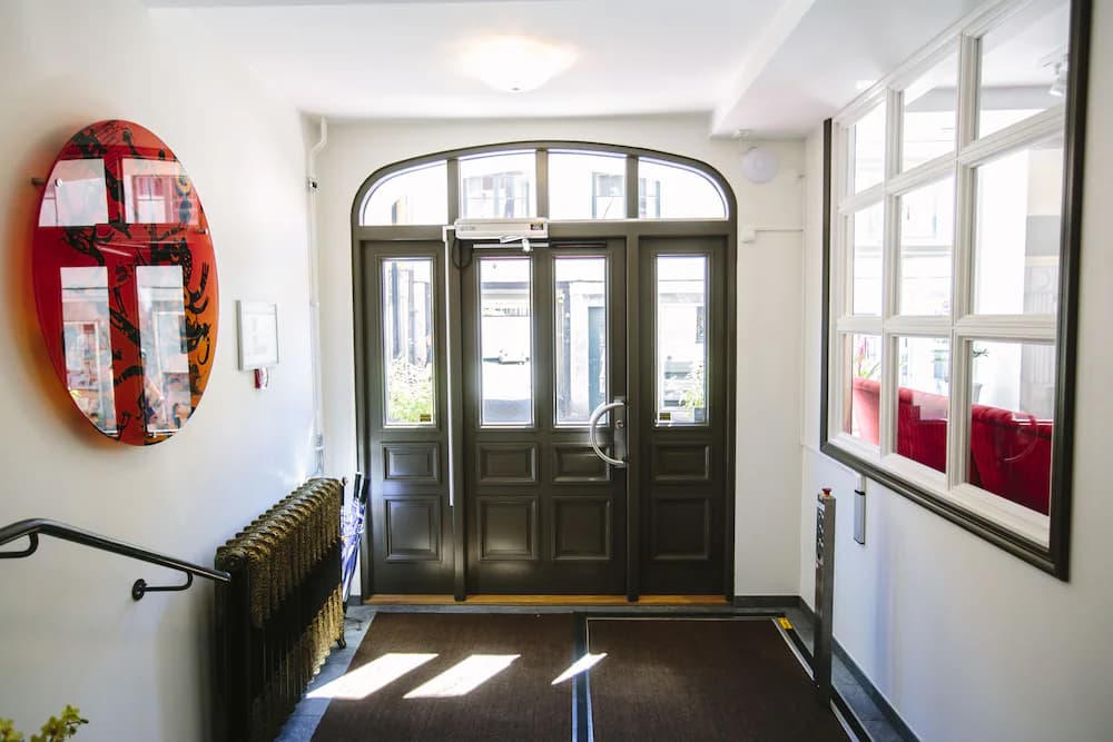 Interior entrance