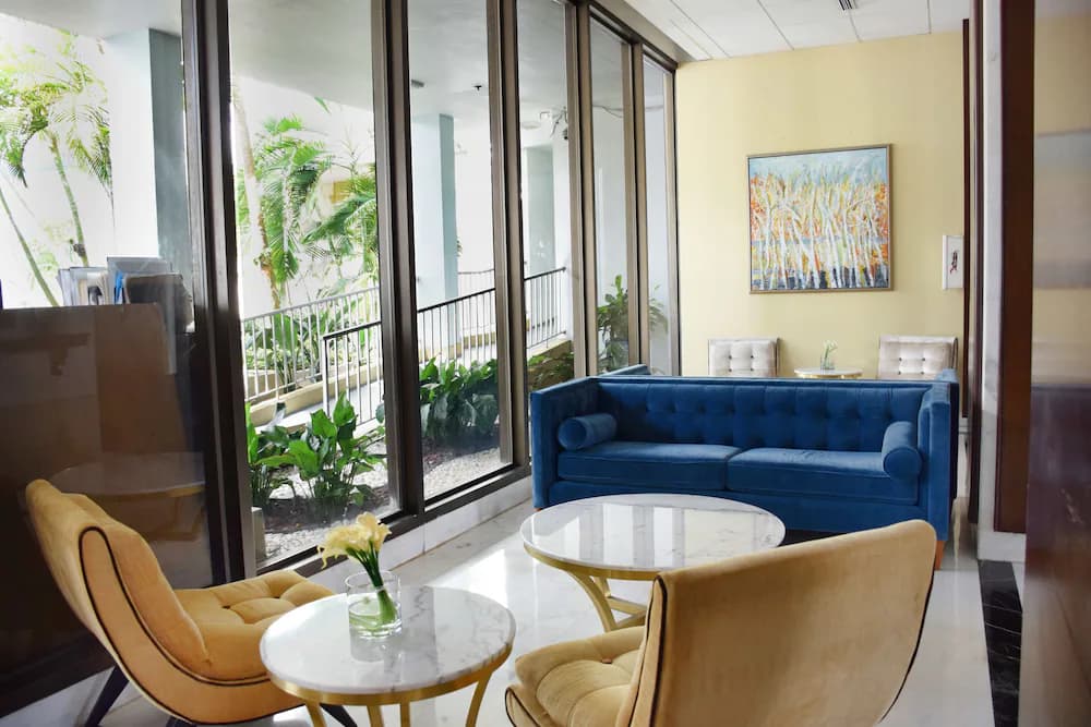 Lobby sitting area