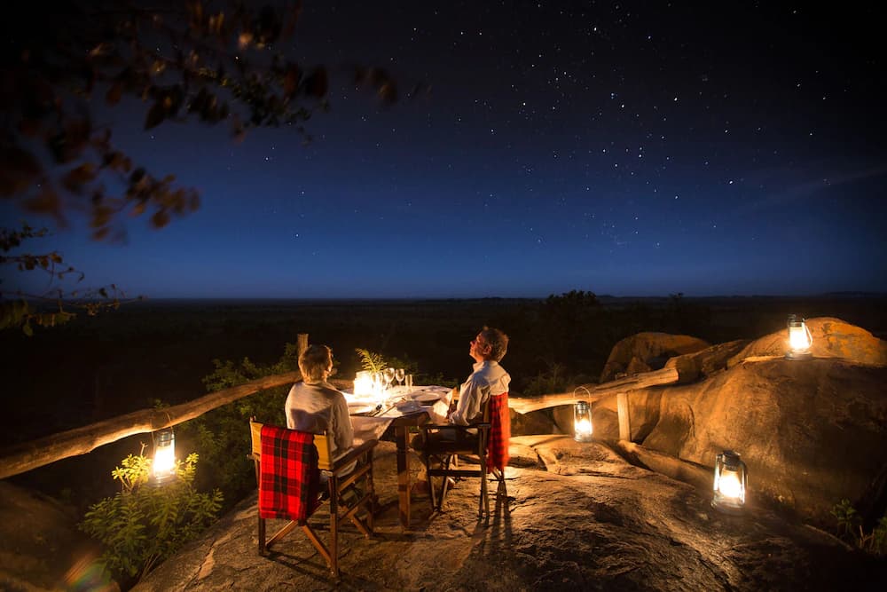 Couples dining