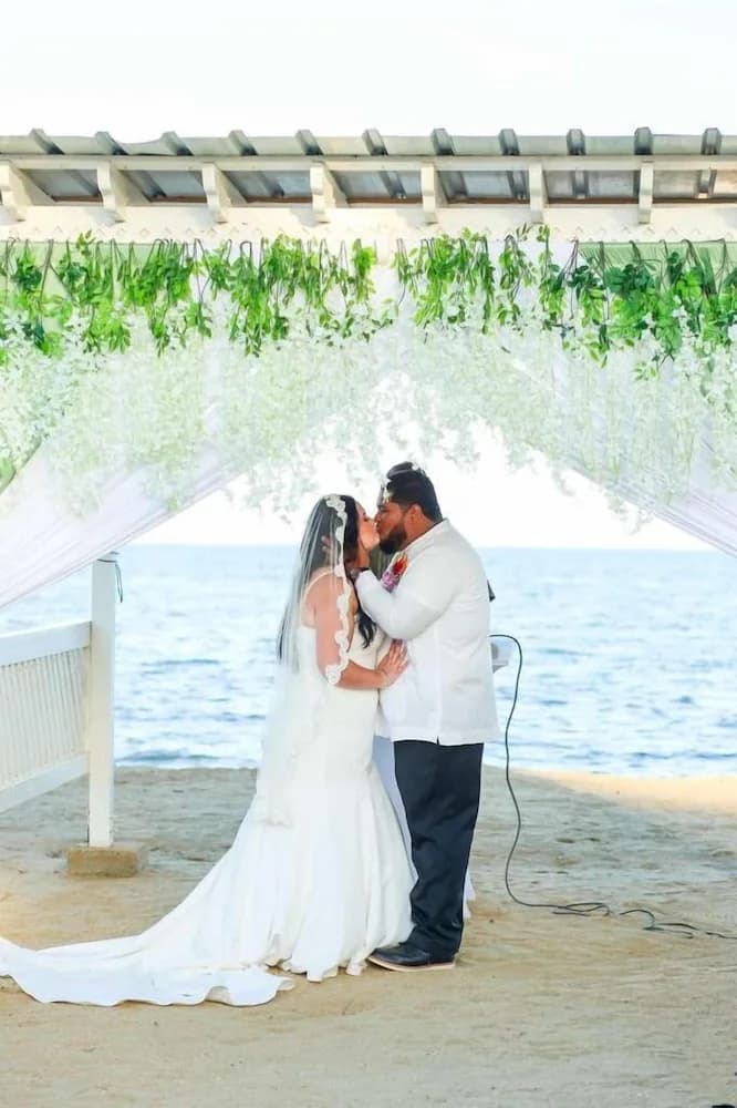 Outdoor wedding area