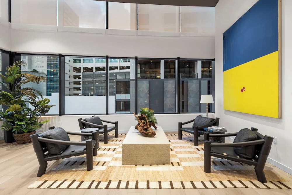 Lobby sitting area