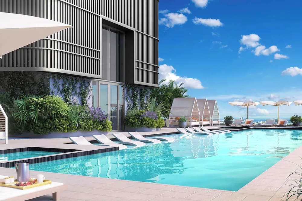 Rooftop pool