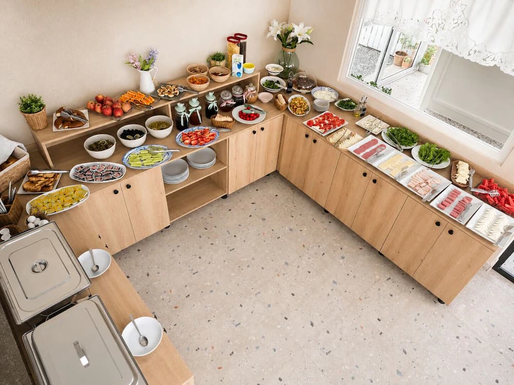 Breakfast buffet