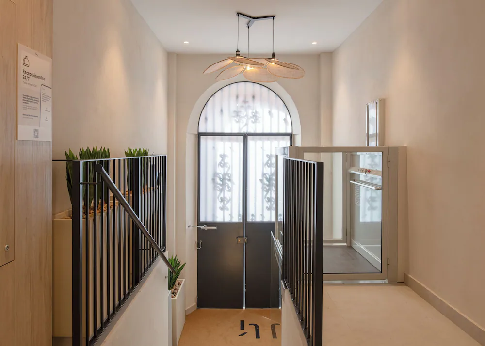Interior entrance