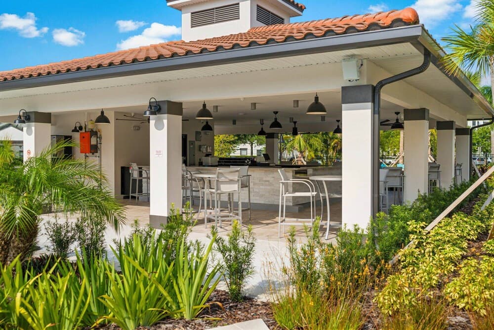 Poolside bar