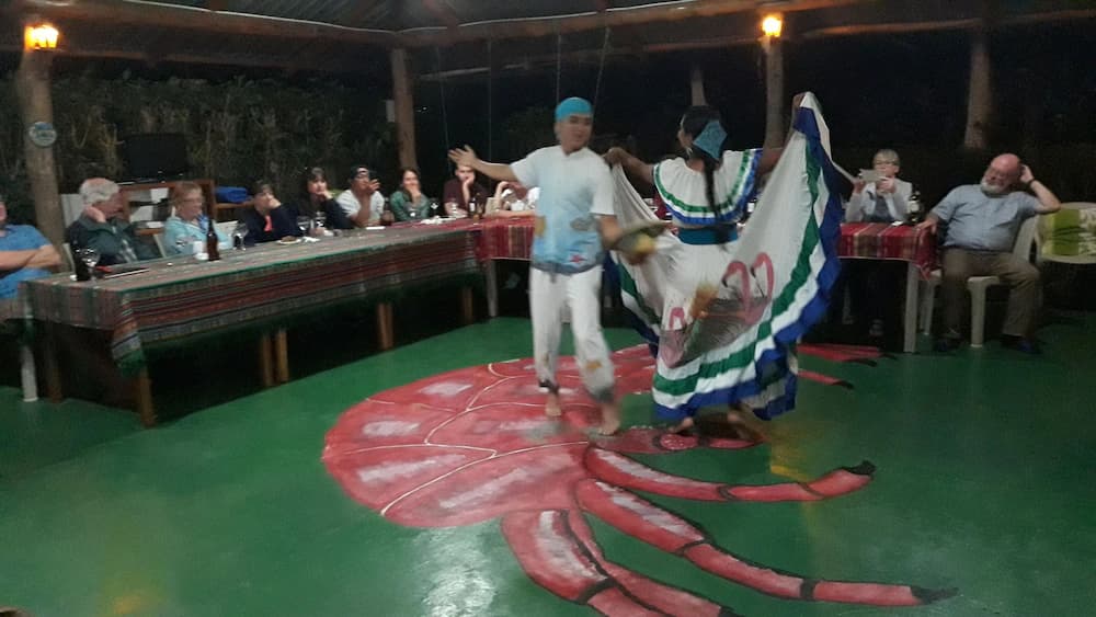Outdoor banquet area