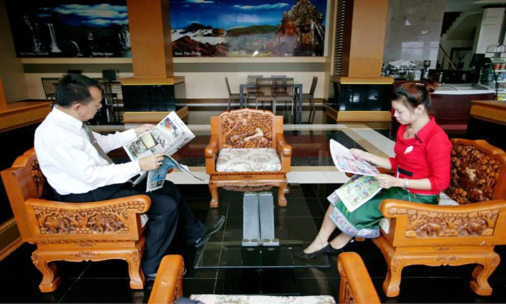 Lobby sitting area