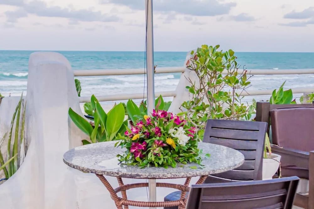 Outdoor wedding area