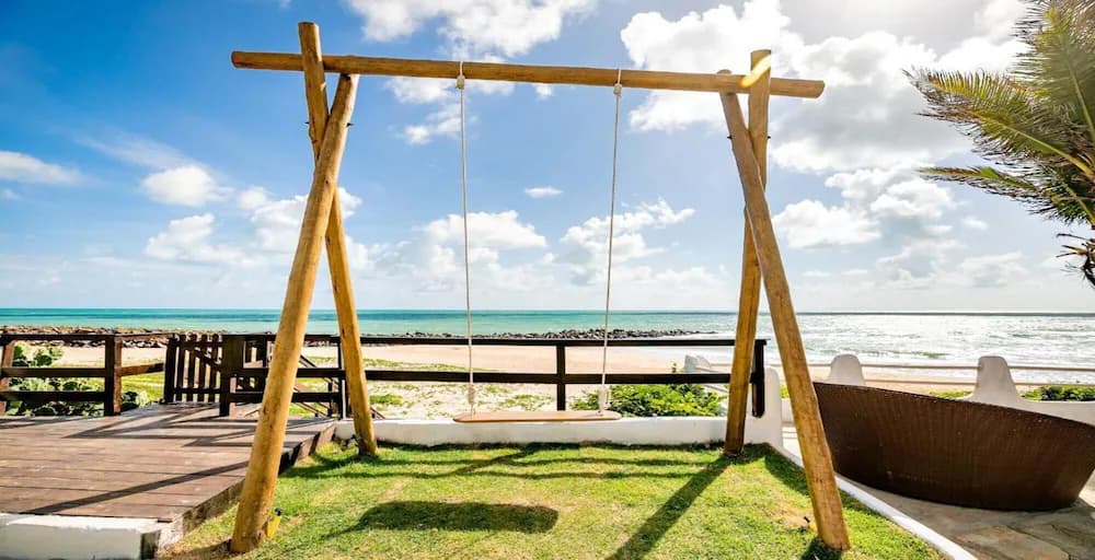 Outdoor wedding area