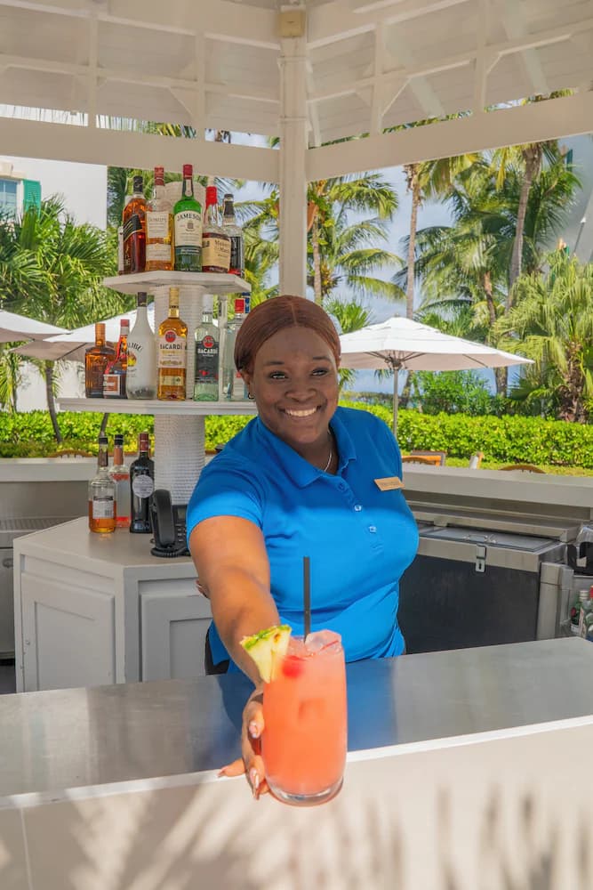 Poolside bar