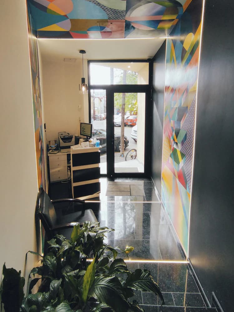 Interior entrance