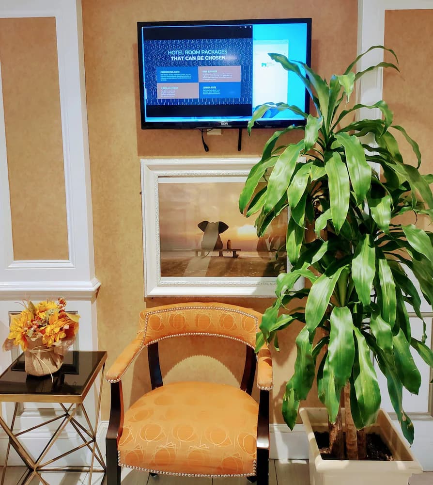 Lobby sitting area