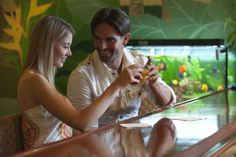 Couples dining