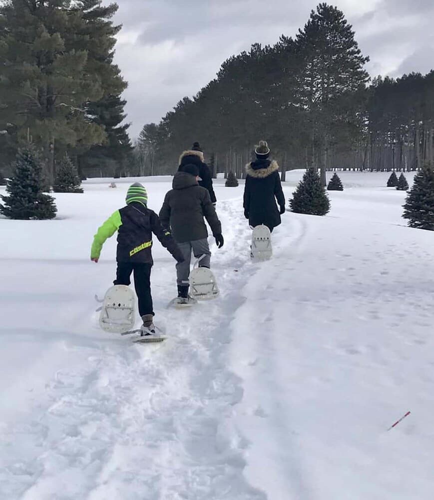 Snowshoeing