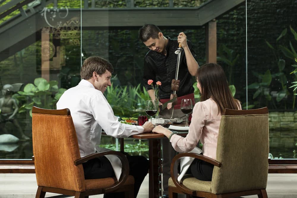 Couples dining