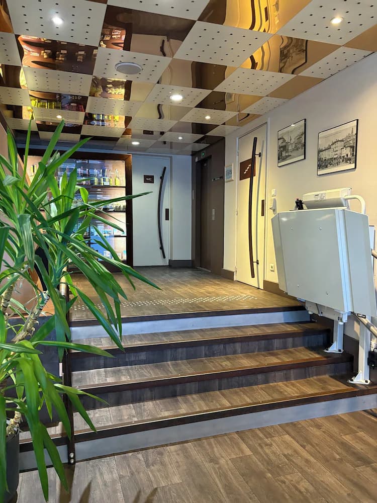 Interior entrance