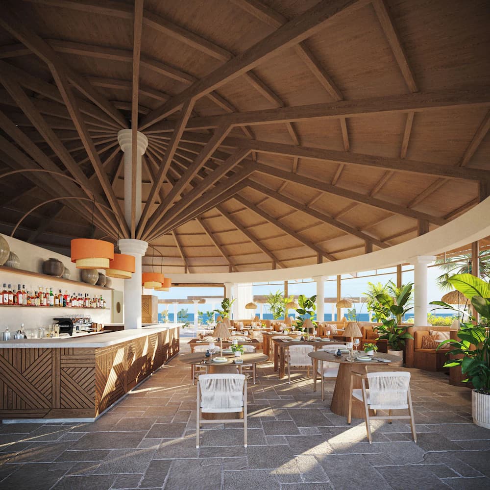 Swim-up bar