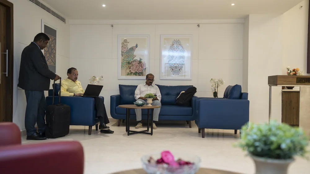 Lobby sitting area