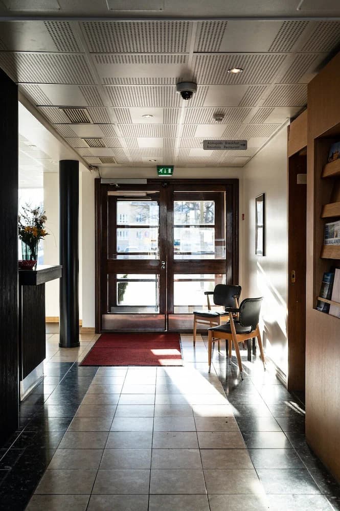 Interior entrance