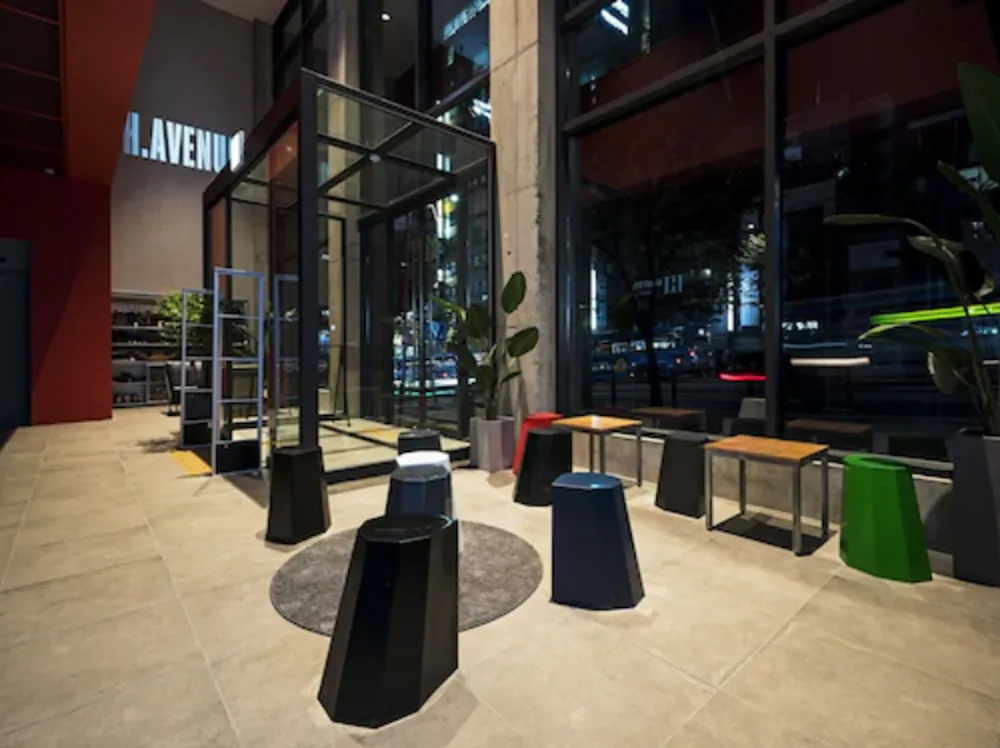 Interior entrance