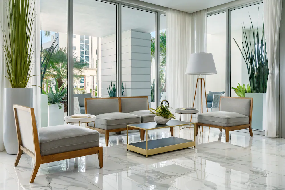 Lobby sitting area