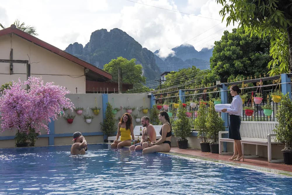 Poolside bar