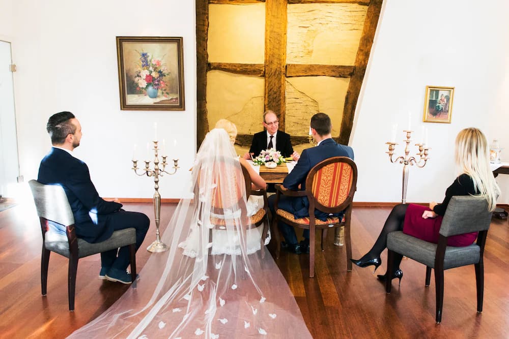 Indoor wedding