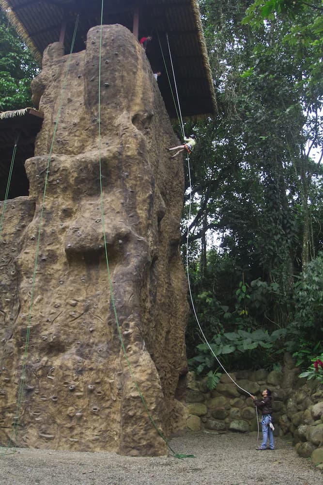 Outdoor rock climbing
