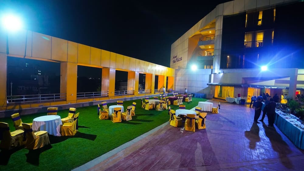 Outdoor banquet area