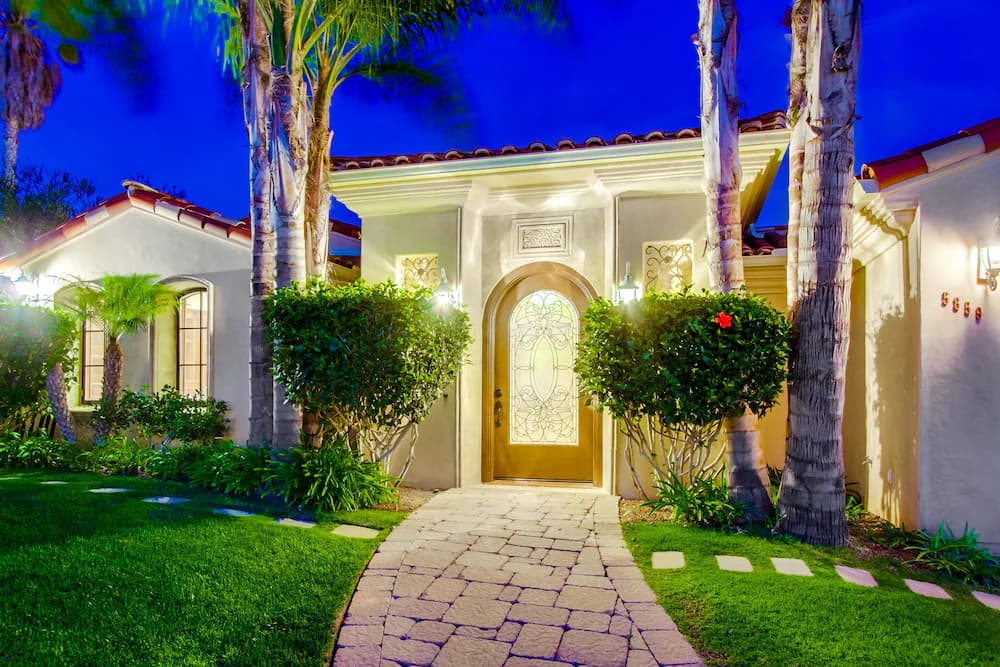Front of property - evening/night