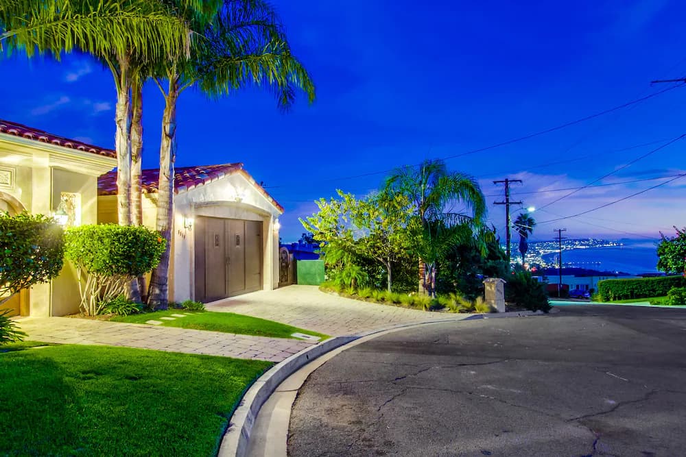 Front of property - evening/night