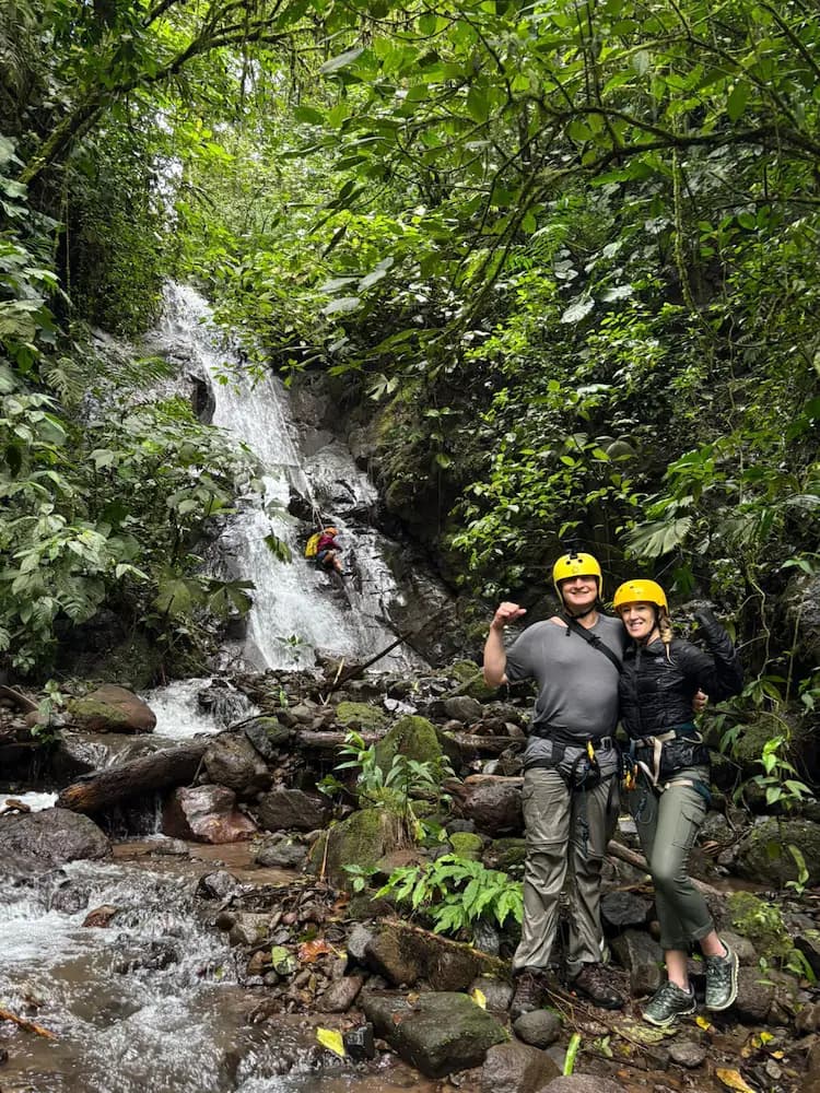 Outdoor rock climbing